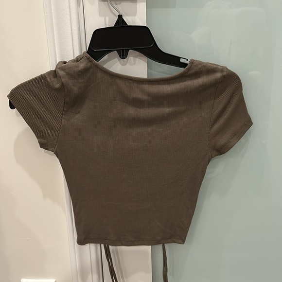 PP- bustier ties top - green army - Picture 3 of 3